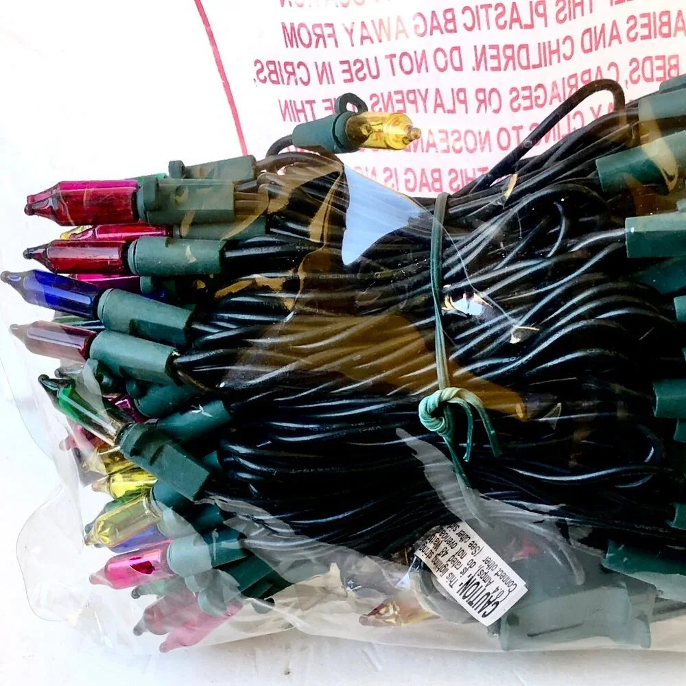 Celebrations 100 HEAVY DUTY Christmas Mini Lights Set MULTI-COLOR 33 ft New